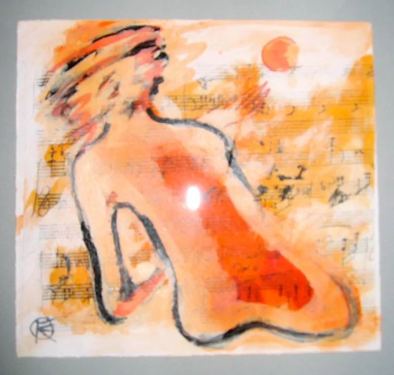"Serie Appassionata 4 — Hommage L. van Beethoven" — Mischtechnik