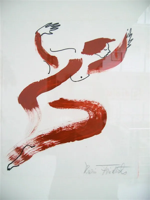 "Serie Schwingungen 3" — Acryl, Bütten, 24 × 21 cm