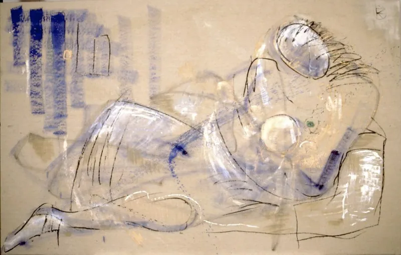 Ave Maria — Öl auf Naturleinwand, 130 × 203 cm (Privatbesitz)