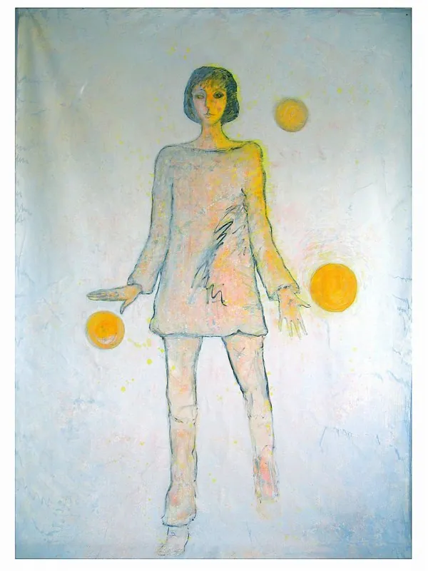 "Im Nebel" — 2008, Öl, Leinwand, 315 × 215 cm