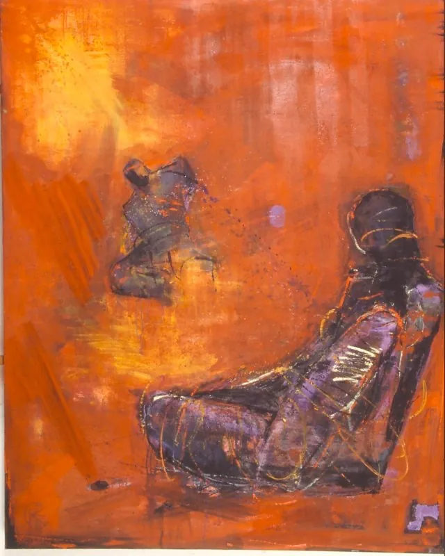 "Pathétique" — Öl, Leinwand, 165 × 130 cm (Privatbesitz: Johann Kresnik)